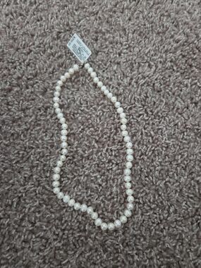 Macy's Cream Pearl Bead Necklace